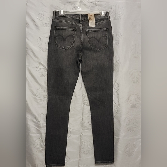 LEVIS 721 High Rise Skinny Distressed Knee Jeans Blue Women’s 28x30 Red Tag SZ 6 - Picture 4 of 6